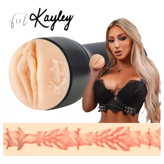 Kiiroo Kayley Gunner - masturbátor vagína - PowerBlow kompatibilný - naturálny