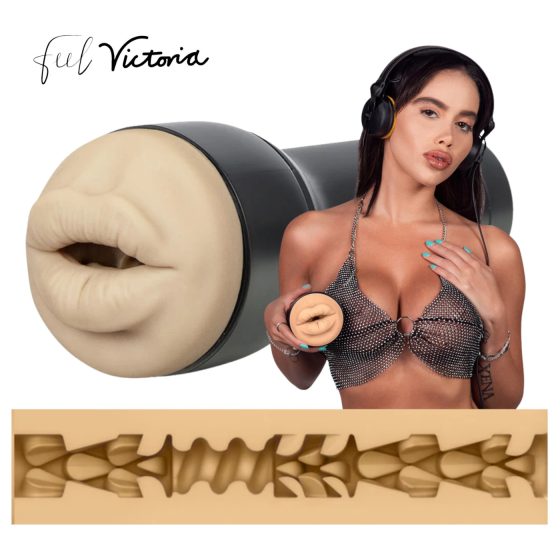Kiiroo Victoria June - realistické ústa - PowerBlow kompatibilné (prírodné)