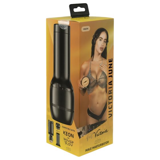 Kiiroo Victoria June - realistické ústa - PowerBlow kompatibilné (prírodné)