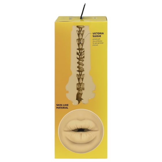 Kiiroo Victoria June - realistické ústa - PowerBlow kompatibilné (prírodné)