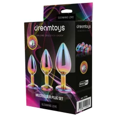   Dreamtoys Gleaming Love - sada análnych kolíkov s drahokamom (viacfarebná)