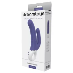 Dreamtoys Essentials - dvojitý vibrátor (fialový)