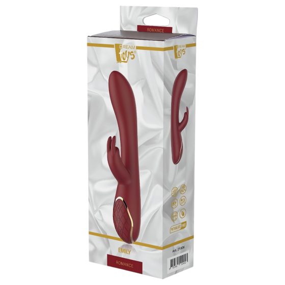 Romance Emily - vibrátor na G-bod a klitoris - červený