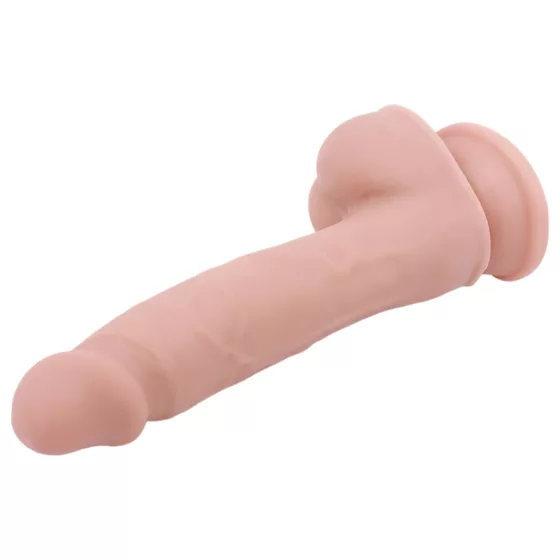 Mr. Dixx 7.6 - realistický dildo s prísavkou a semenníkmi - telová farba 19,5 cm