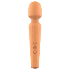 Glam - masážny vibrátor s akumulátorom - oranžový