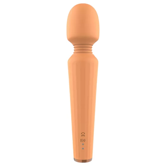 Glam - masážny vibrátor s akumulátorom - oranžový