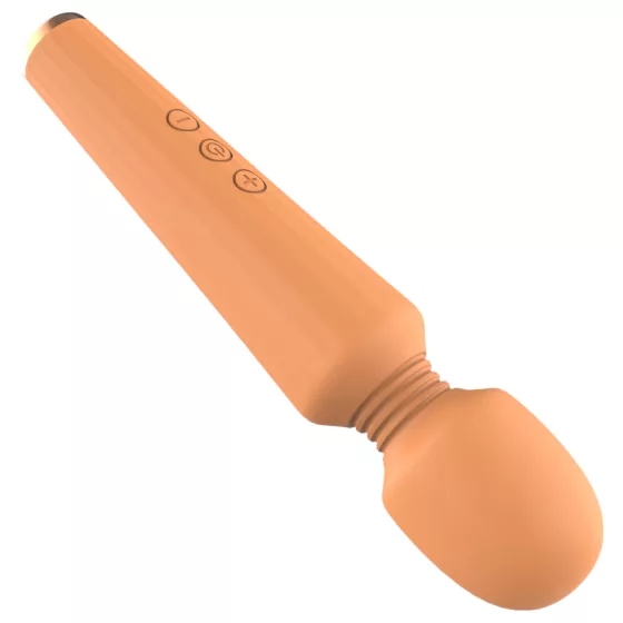 Glam - masážny vibrátor s akumulátorom - oranžový