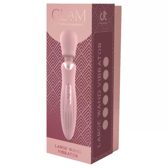 Glam - veľký wand vibrátor (ružový)