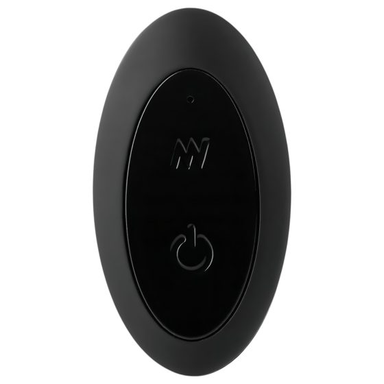 Glamour Glass - rádiový, sklenený anál vibrator - vlnitý (farebný)