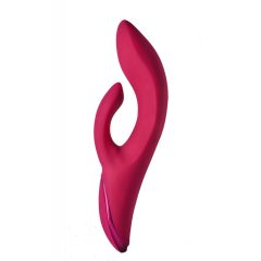   Sparkling Duo Vibrator Julia - nabíjací vibrátor s ramenom na klitoris (červený)