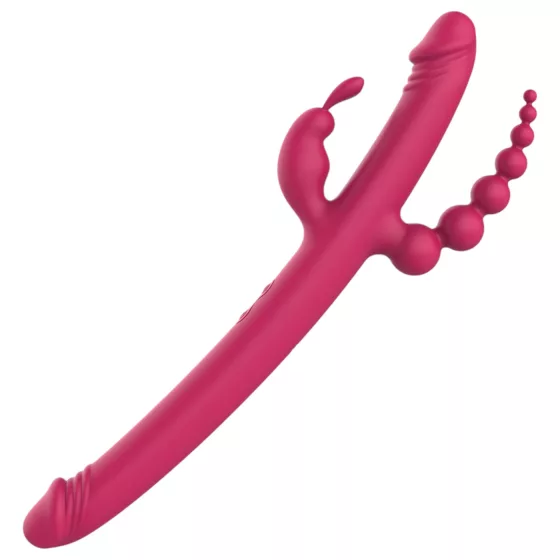 Dreamtoys - vibrátor pre bod G a klitoris - dobíjací, 4 ramená - ružový