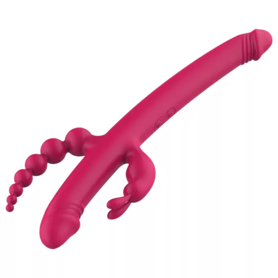 Dreamtoys - vibrátor pre bod G a klitoris - dobíjací, 4 ramená - ružový