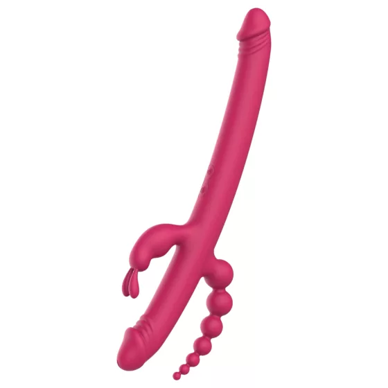 Dreamtoys - vibrátor pre bod G a klitoris - dobíjací, 4 ramená - ružový