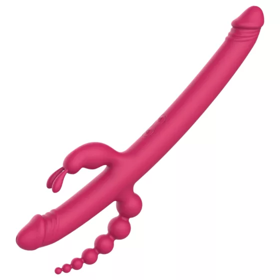 Dreamtoys - vibrátor pre bod G a klitoris - dobíjací, 4 ramená - ružový