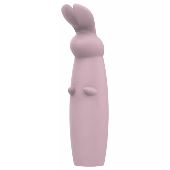 Nude Hazel - vibrátor na klitoris s králikom - fialový - nabíjateľný