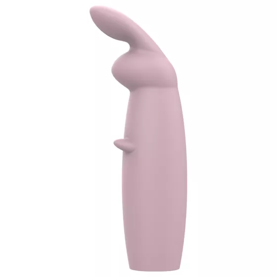 Nude Hazel - vibrátor na klitoris s králikom - fialový - nabíjateľný