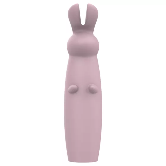 Nude Hazel - vibrátor na klitoris s králikom - fialový - nabíjateľný
