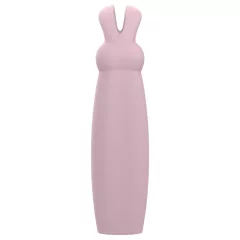   Nude Hazel - vibrátor na klitoris s králikom - fialový - nabíjateľný