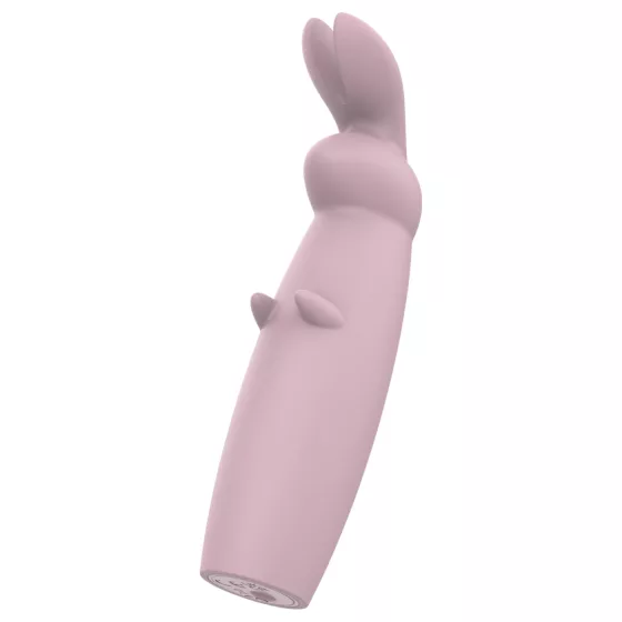 Nude Hazel - vibrátor na klitoris s králikom - fialový - nabíjateľný