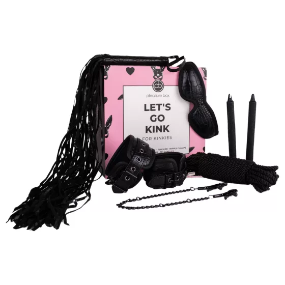 Pleasure Box Let's Go Kink - BDSM sada na zväzovanie - 6 dielov