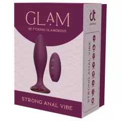   Glam - análny vibrátor s diaľkovým ovládaním (fialový)