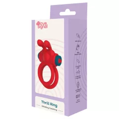   Dreamtoys Love Signal - vibračný erekčný krúžok (červený)