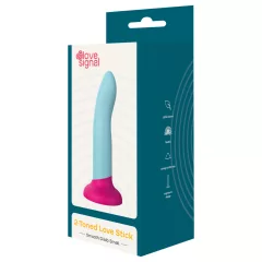   Dreamtoys Love Signal - dvojfarebné silikónové dildo malé (modré)