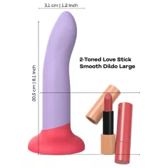   Dreamtoys Love Signal - dvojfarebné silikónové dildo veľké (fialové)