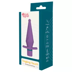Dreamtoys Love Signal - vibrujúci análny kolík (fialový)
