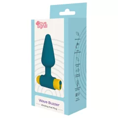 Dreamtoys Love Signal - vibrujúci análny kolík (modrý)