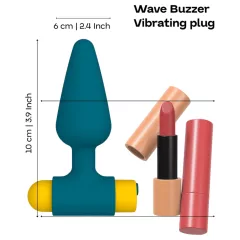 Dreamtoys Love Signal - vibrujúci análny kolík (modrý)