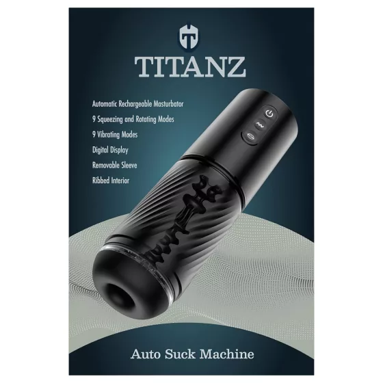 Titanz Auto Suck - automatický masturbátor (čierny)