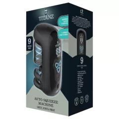 Titanz Auto Squeeze - automatický masturbátor (čierny)