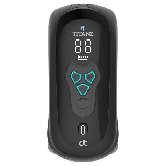 Titanz Auto Squeeze - automatický masturbátor (čierny)