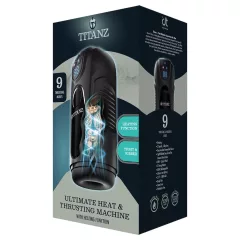   Titanz Ultimate Heat & Thrusting - automatický masturbátor (čierny)