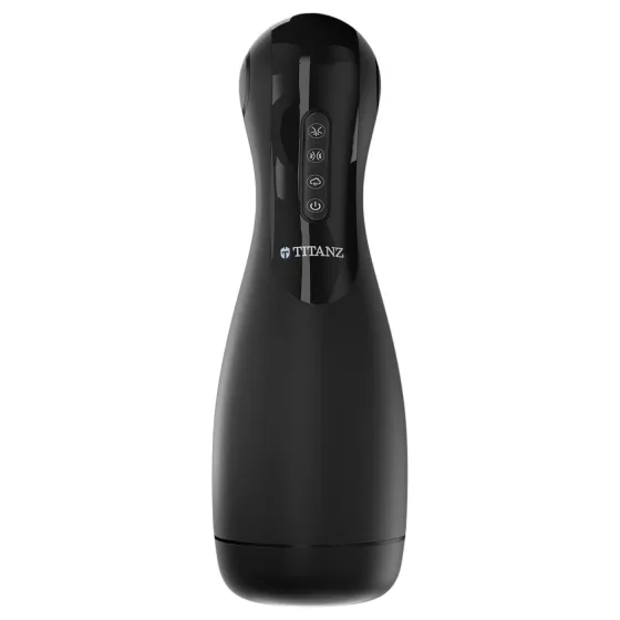 Titanz Ultimate Squeeze & Suck - automatický masturbátor (čierny)
