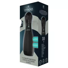   Titanz Ultimate Squeeze & Suck - automatický masturbátor (čierny)