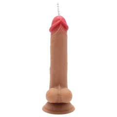   Kiotos Cox Power - vibračný striekací dildo s diaľkovým ovládaním (telovej farby)