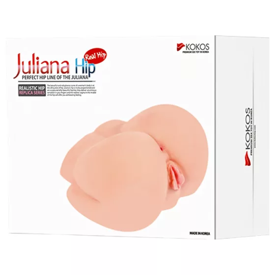 Kokos Juliana - realistický torzo masturbátor (prírodná farba)
