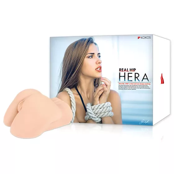 Kokos Hera - realistická, torzová umelá vagína a zadoček (telová farba)
