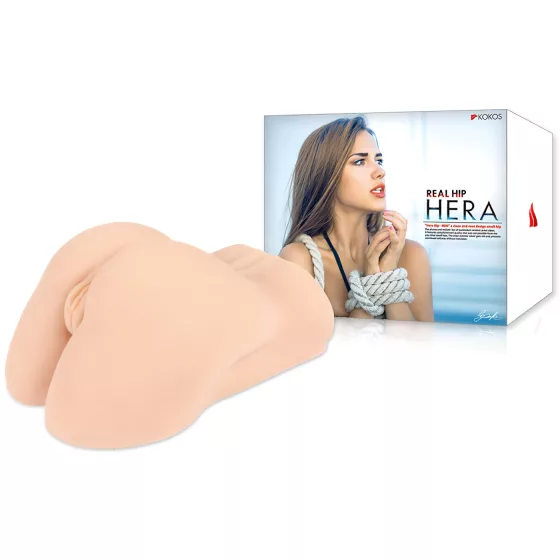 Kokos Hera - realistická, torzová umelá vagína a zadoček (telová farba)