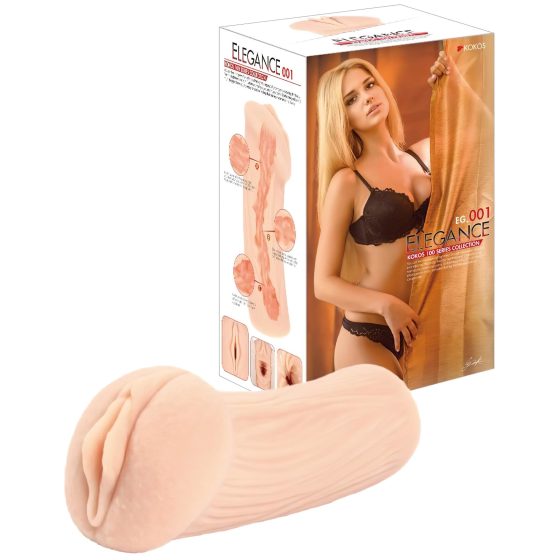 Kokos Elegance 01 - realistický masturbátor vagína (naturál)