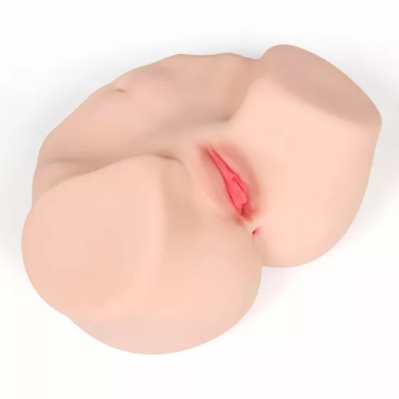 Kokos Maria - realistický torzo masturbátor vagína a anál - prírodná farba