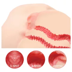   Kokos Vanilla 004 - realistický torzový masturbátor (telovej farby)