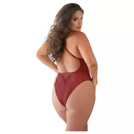 / Allure - leopardí vzor body (červená)