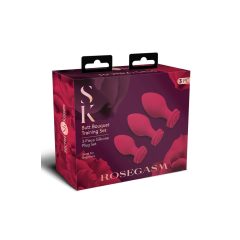/ Secret Kisses Rosegasm - análny set - červený (3 kusy)