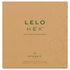 LELO Hex Organic - kondómy na zvýšenie potencie - 36 ks