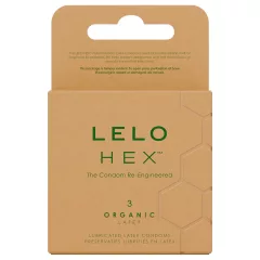 LELO Hex Organic - kondóm na zlepšenie potencie - 3 ks