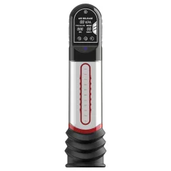   Peak Performa - automatická vákuová pumpa na penis - LED - transparentná