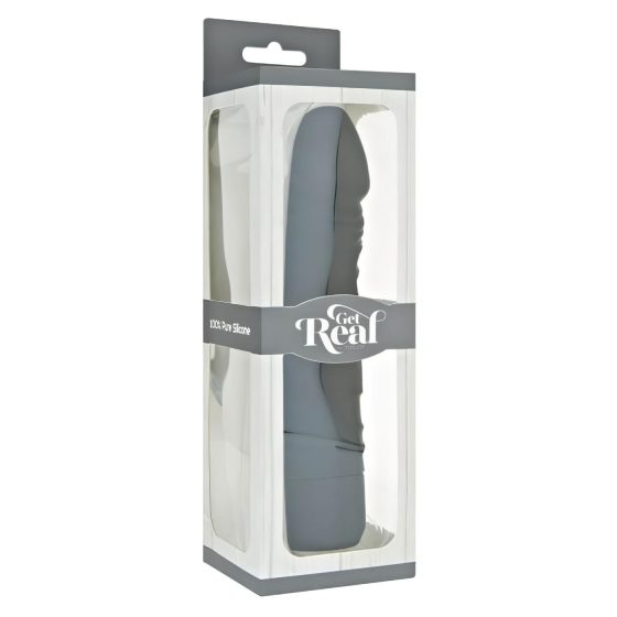 Klasický Get Real - realistický silikónový vibrátor (čierny)